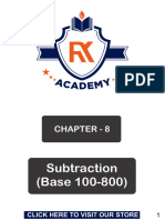 Subtraction Base 100 To 800