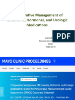 Preoperative Management of Meds