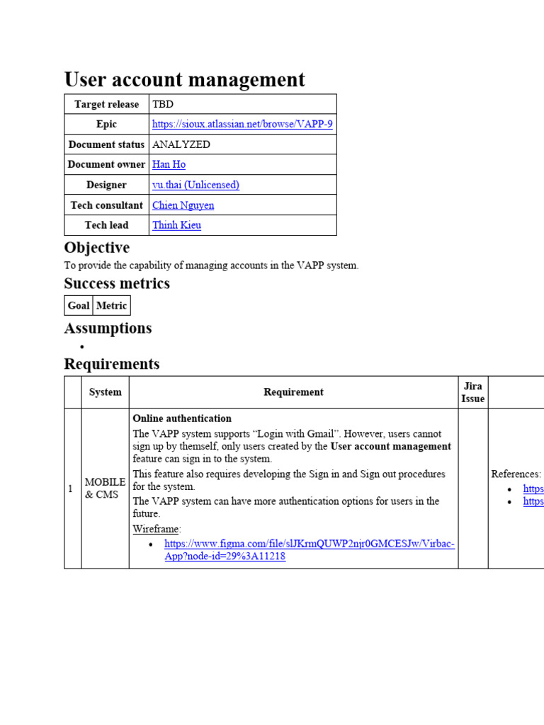 User Account Management in VAPP System | PDF | Superuser | User (Computing)