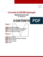 Mojza Islamiyat References List