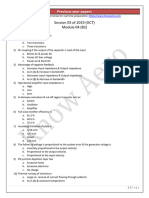 Session 03 of 2019 (OCT) Module 04 (B2) : Previous Year Papers