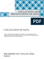 Collection and Presentation of Data