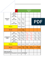 Daytime/ Buổi Time/ Tiết Monday/ Thứ 2: Morning Sáng