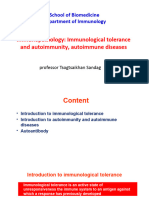 Immunopathology - Lecture 6. Tolerance Autoimmunity Pathogenesis of AI Diseases