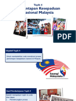 Topik 4 - Pemantapan Kesepaduan Nasional Malaysia