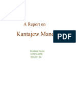 A Report On Kantajew Mandir