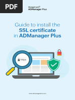 Guide To Install The SSL Certificate in Admanager Plus