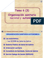 Tema 6 (3). Organización Gral Sanidad_CRL_Legisla 2011-12