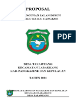 Proposal Pembangunan Jalan Kp. Palu Ke Kp. Cangkoe