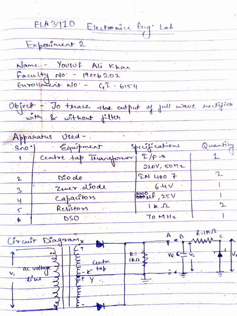 Electrical Circuit Output Analysis | PDF