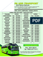 Harga Tiket Puspa Jaya Lampung