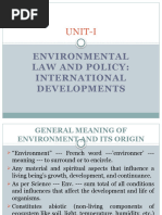 UNIT-I Env Law and Policy Int Developments - All Ppts