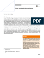 Biological Background of Block Periodized Endurance Training