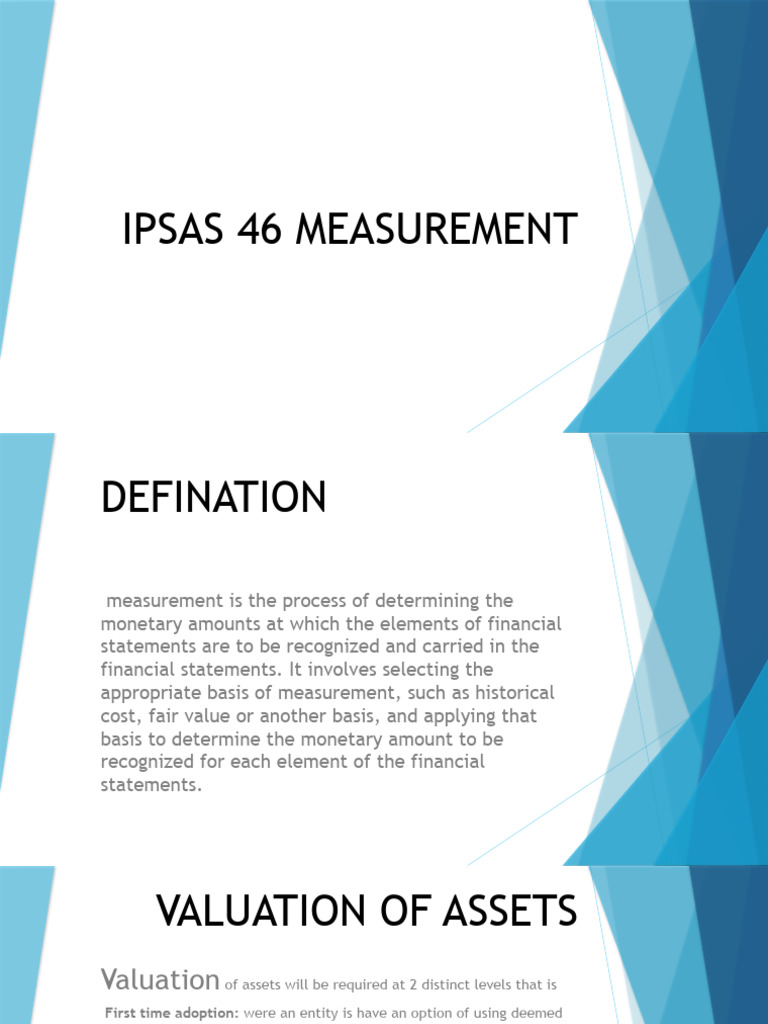 Measurement Ipsas 46 Pdf Valuation Finance Fair Value