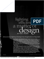 Lighting Efficiency A Matter