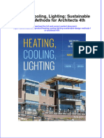 Heating Cooling Lighting Sustainable Design Methods For Architects 4th