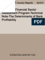 Determinants of Bank Profitability in GERMANY IMF FSAP