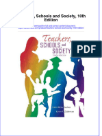 Teachers Schools and Society 10th Edition