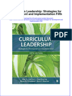 Curriculum Leadership Strategies For Development and Implementation Fifth