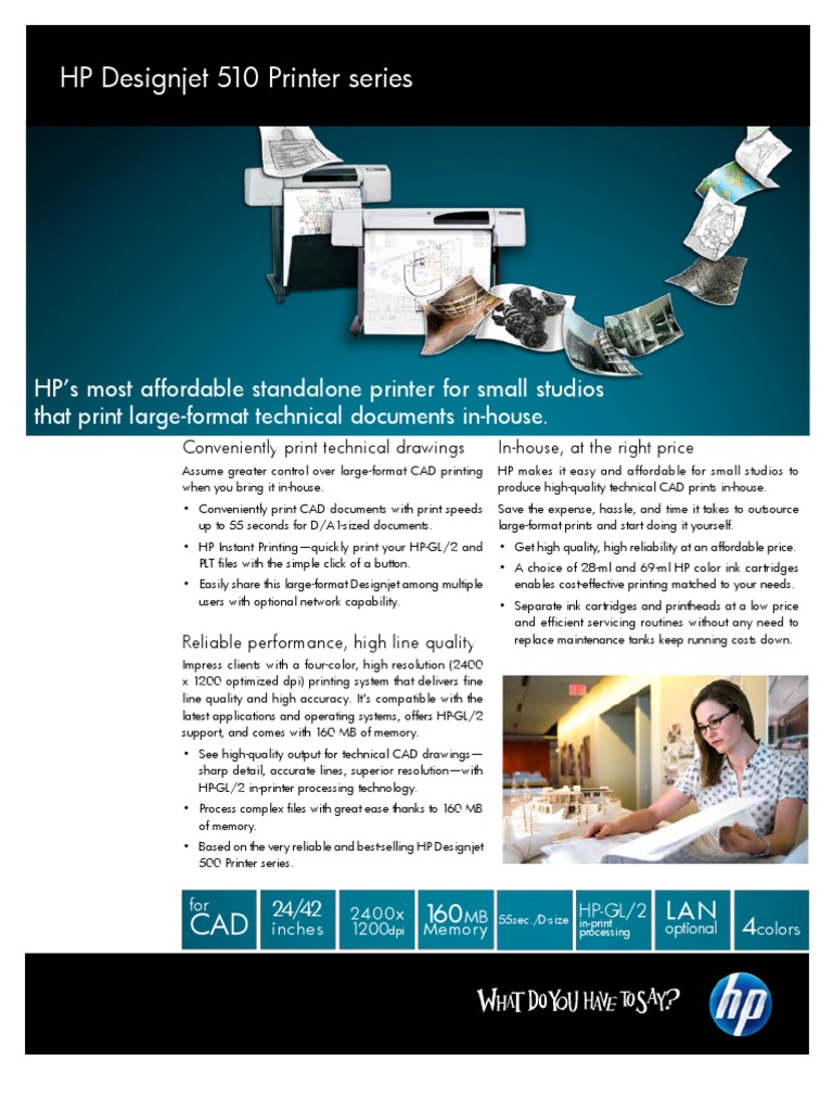 HP Designjet 510 | Download Free PDF | Printer (Computing) | Outsourcing