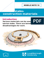 010 Latrine Slabs Construction Materials