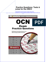 Ocn Exam Practice Questions Tests Review For The Oncc