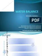 Water Balance Weling