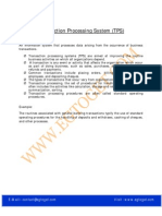 Transaction Processing System (TPS)