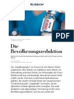 Die Bevolkerungsreduktion