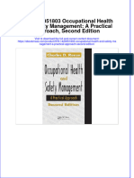 978 1420051803 Occupational Health and Safety Management A Practical Approach Second Edition
