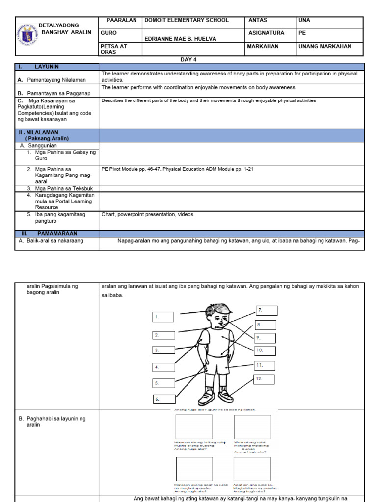 Quarter 1 Pe Week 2 | PDF