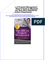 The Abcs of Property Management What You Need To Know To Maximize Your Money Now Rich Dads Advisors Paperback