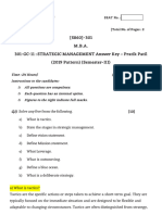 301 Strategic Management 2019 Answer Key