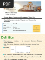 Mathematical Analysis of Recursive and NonRecursive Techniques