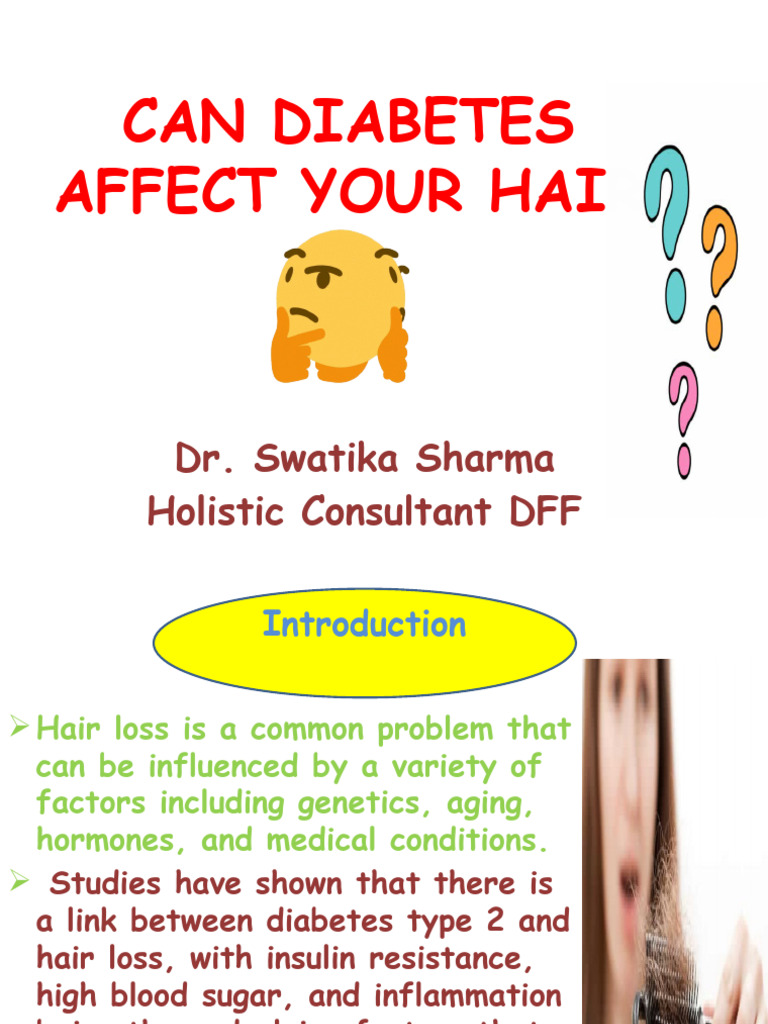 Hairloss Related To Diabetes Mellitus PDF Hair Loss Diabetes