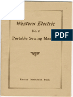 Western Electric No. 2 Sewing Machine Instruction Manual