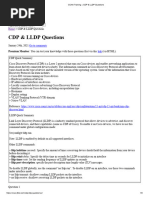 CCNA Training CDP & LLDP Questions