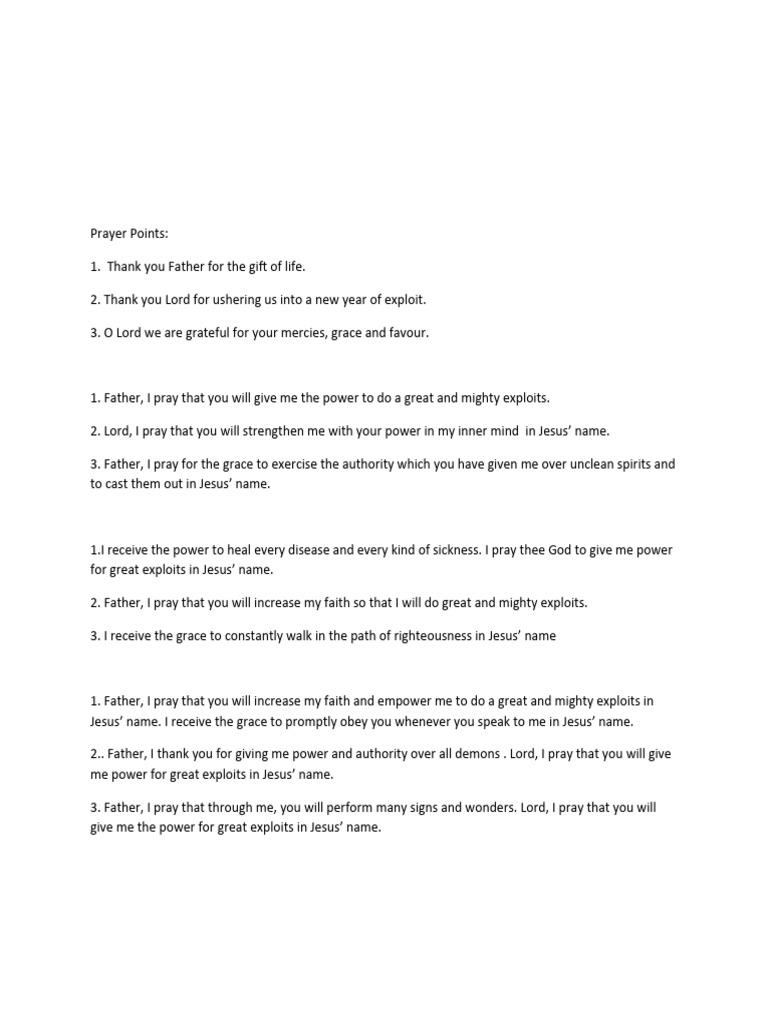 Prayer 7th January 2024 PDF