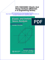 Etextbook 978 1560326861 Elastic and Inelastic Stress Analysis Materials Science Engineering Series