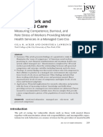 Acker Lawrence 2009 Social Work and Managed Care Measuring Competence Burnout and Role Stress of Workers Providing