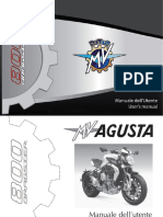 MV Agusta Dragster 800 2014 Usermanual Multilingual