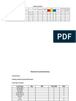 KFCA Elec. Load Inventory