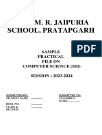 Computer Science Practical File XII