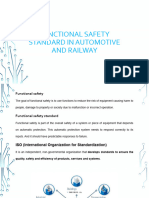 Functional Safety Standard in Automotive and Locomotive