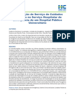 Implantação de Serviço de Cuidados Paliativos no Serviço Hospitalar de Emergência