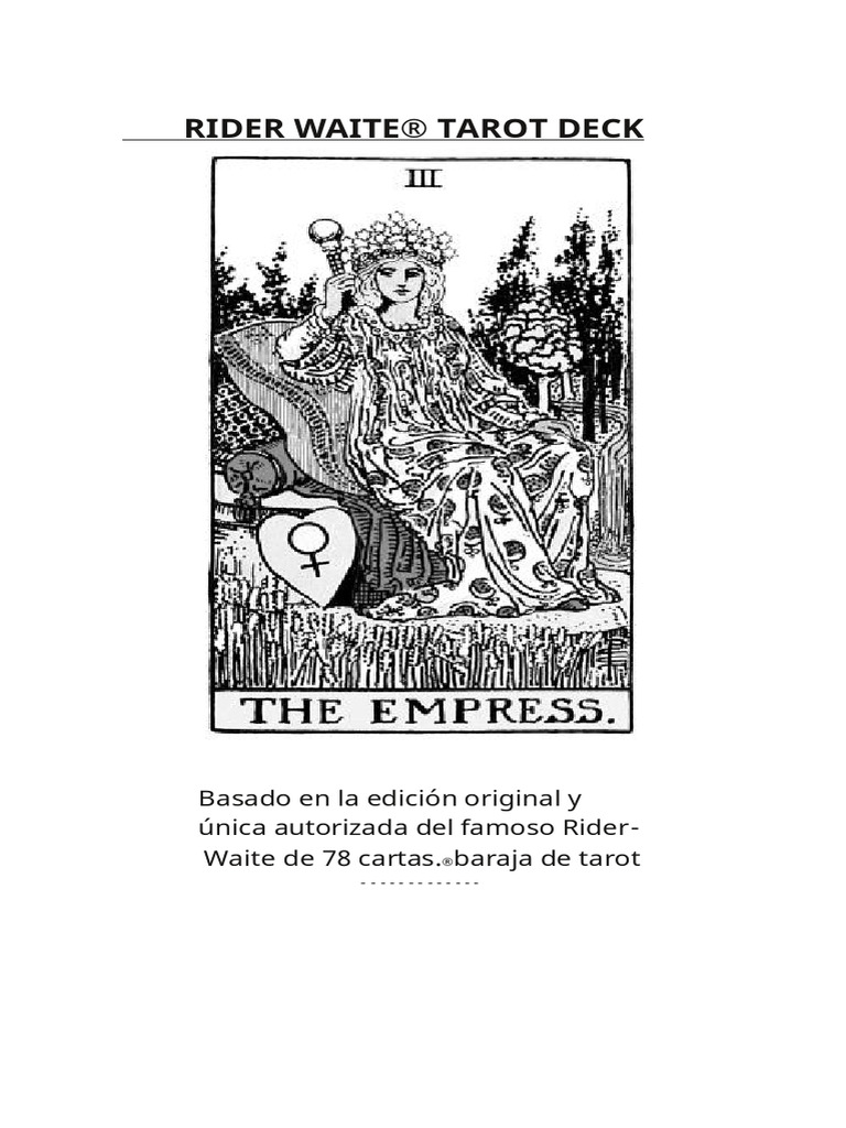 Info Rider Waite MAGONIA | PDF | Jugando a las cartas | Tarot
