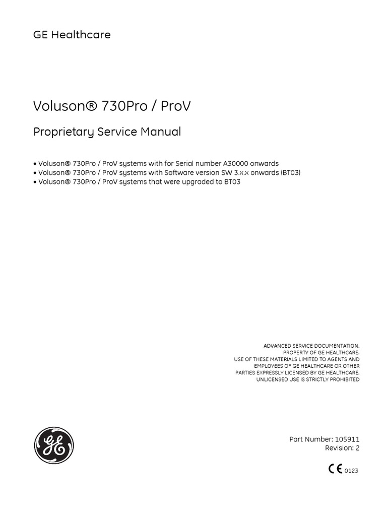 Proprietary Service Manual V730PRO-V - BT03 | PDF | Application ...