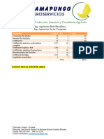 Costos Poda y Mantenimiento Carmen Llapa