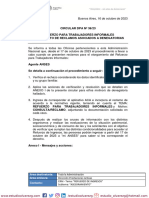 Cirdular Dpa-036-2023 Refuerzo para Trabajadores Informales Tratamiento de Reclamos Asociados A Denegatorias
