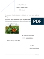 An Assesment of Market Dynamics in Relation To Rose Flower Export Market
